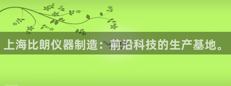 门徒第娱乐测速：上海比朗仪器制造：前沿科技的生产基地。