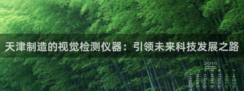 门徒娱乐平台代理公司：天津制造的视觉检测仪器：引领未来科技发