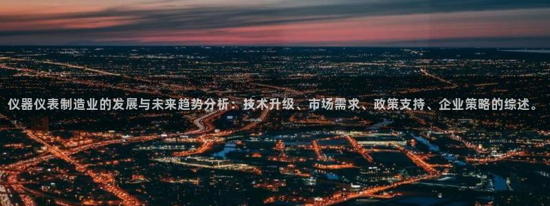 门徒娱乐场所叫什么名称：仪器仪表制造业的发展与未来趋势分析：