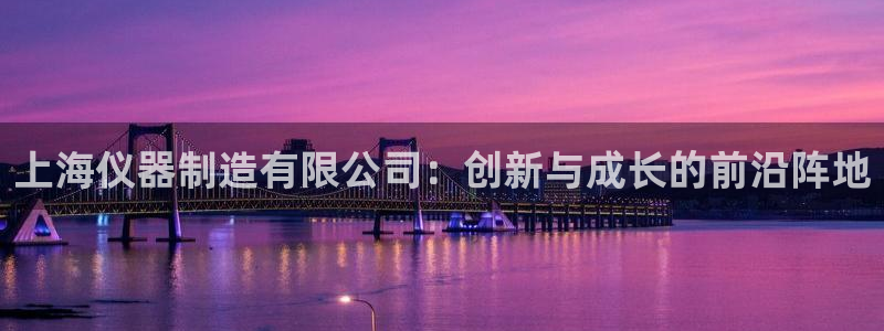 拉菲的门徒娱乐怎么样：上海仪器制造有限公司：创新与成长的前沿