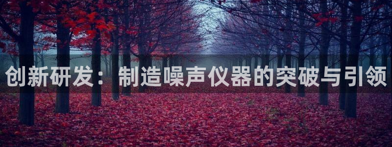 门徒娱乐平台靠谱吗：创新研发：制造噪声仪器的突破与引领