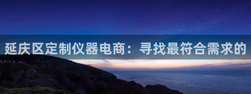 门徒娱乐官网首页：延庆区定制仪器电商：寻找最符合需求的
