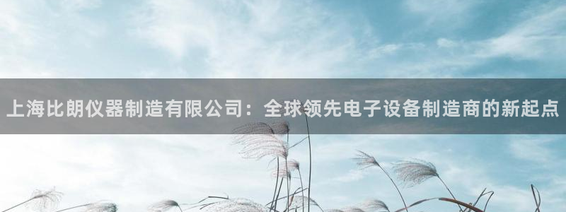 门徒娱乐有人被黑吗视频：上海比朗仪器制造有限公司：全球领先电