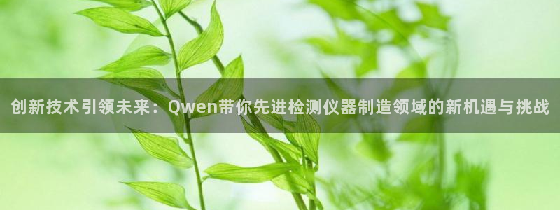 门徒娱乐在线链接观看：创新技术引领未来：Qwen带你先进检测