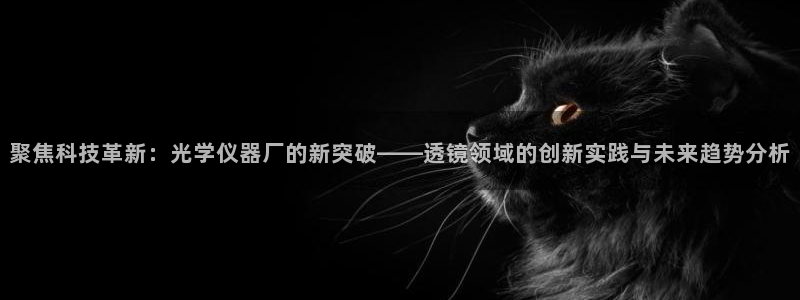 门徒娱乐官网登录不了：聚焦科技革新：光学仪器厂的新突破——透