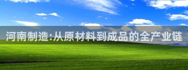 门徒娱乐主管之判官333OO：河南制造:从原材料到成品的全产