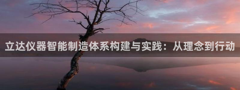 门徒娱乐平台代理商：立达仪器智能制造体系构建与实践：从理念到